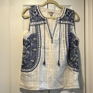 Lucky Embroidered Boho Top